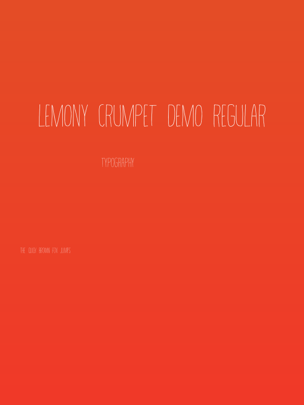 Lemony Crumpet DEMO Regular Poster