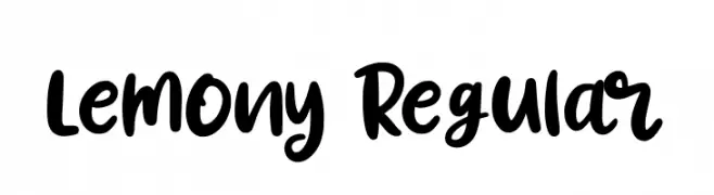 Lemony Regular  Frei Schriftart Herunterladen