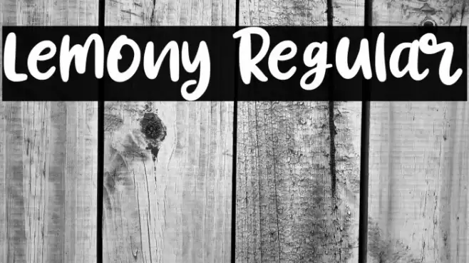 Lemony Regular Font examples