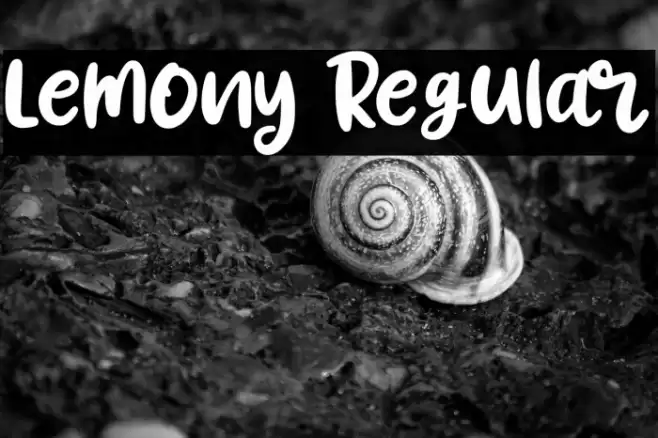 Lemony Regular Font examples