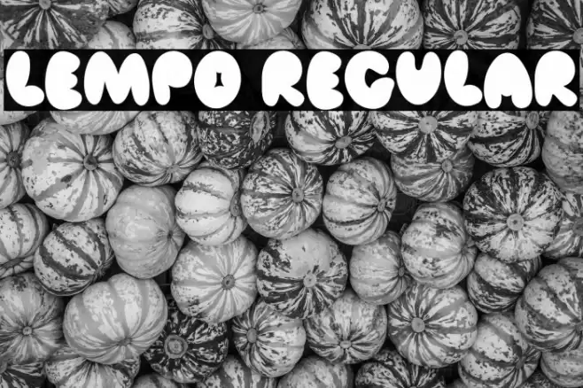 Lempo Regular Font examples