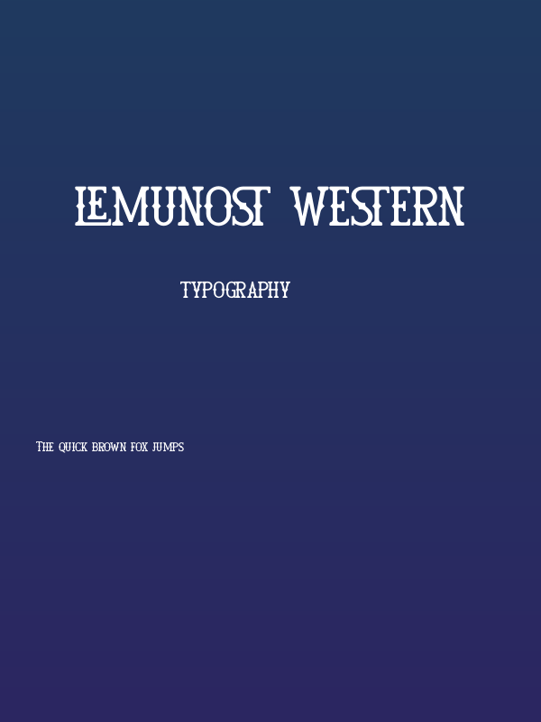 Lemunost Western Poster