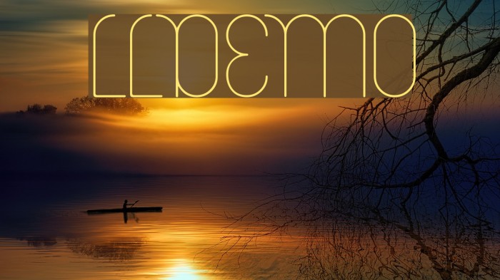 LemurLightDEMO Font examples