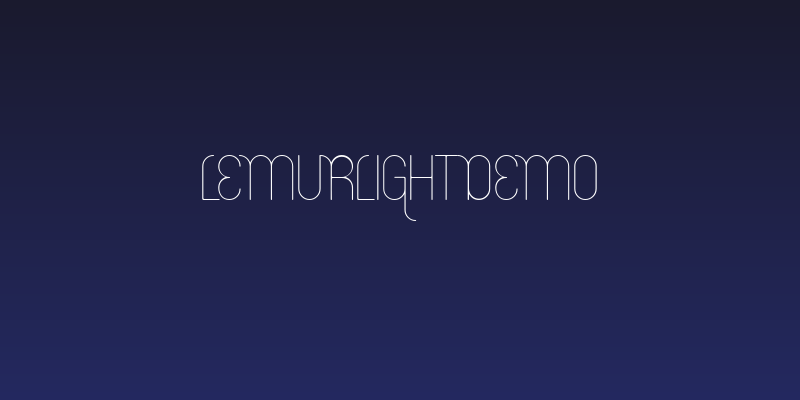 LemurLightDEMO Social Header
