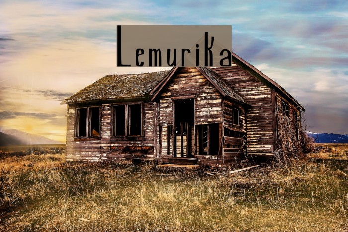 Lemurika Font examples
