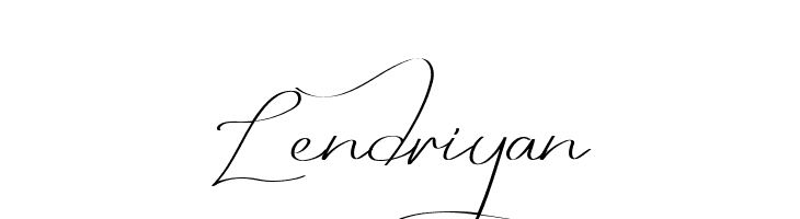 Lendriyan  नि: शुल्क फ़ॉन्ट्स डाउनलोड