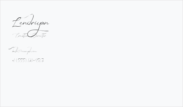 Lendriyan Business Card