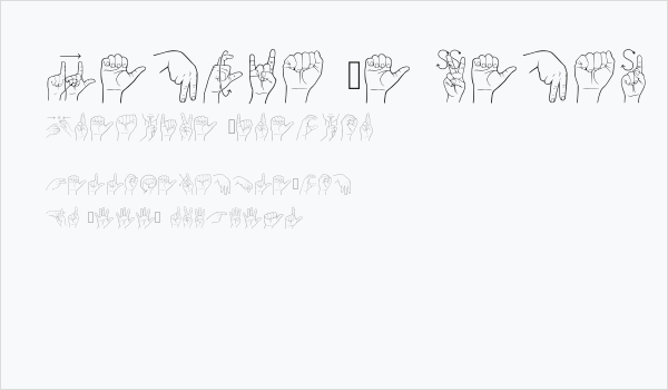 Lengua De Senas Chilena Regular Business Card