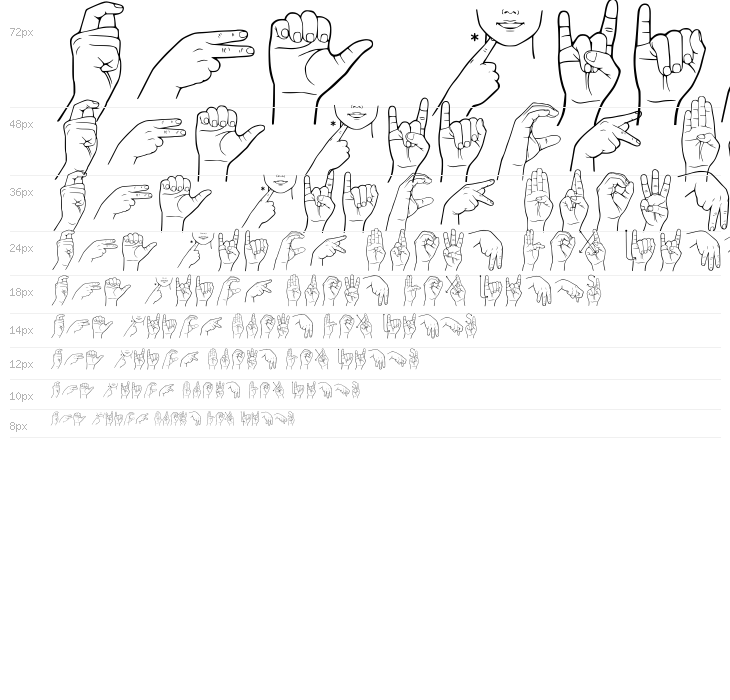 Lengua De Senas Chilena Regular Waterfall