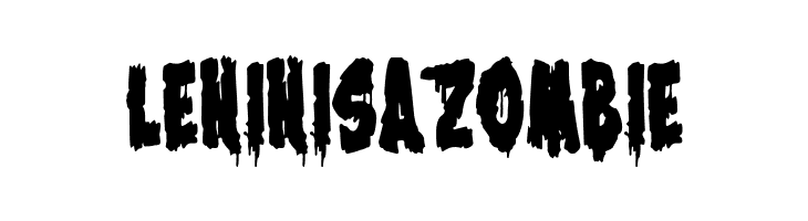 Lenin is a Zombie Schriftart