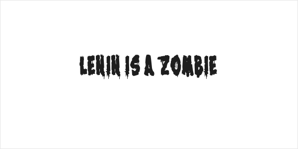 Lenin is a Zombie Logo