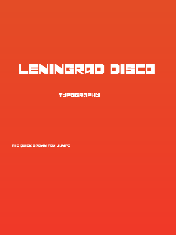 Leningrad Disco Poster