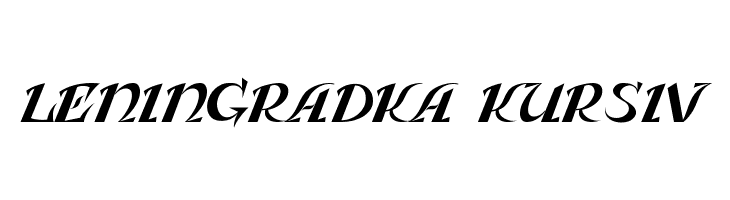 Leningradka Kursiv Font