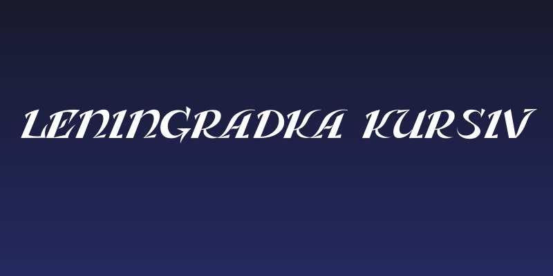 Leningradka Kursiv Social Header
