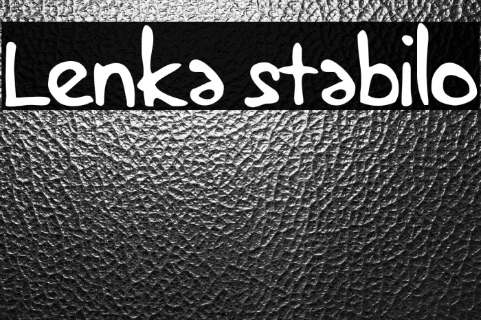 Lenka stabilo Example 2
