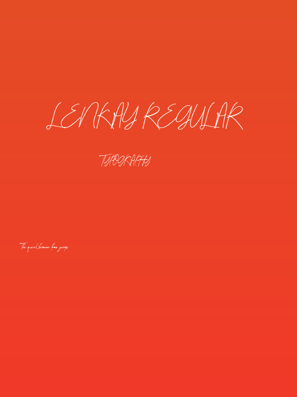 Lenkay Regular Poster