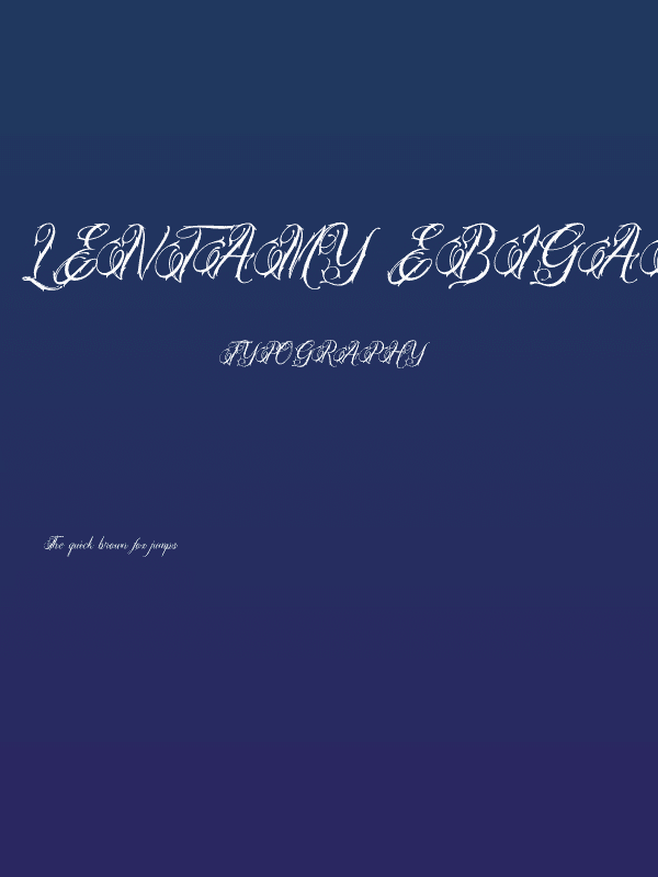 Lentamy Ebigail Poster