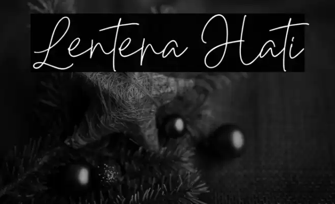 Lentera Hati Font examples