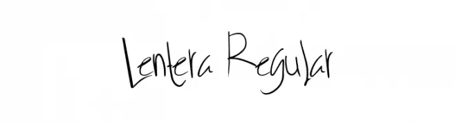Lentera Regular  font caratteri gratis