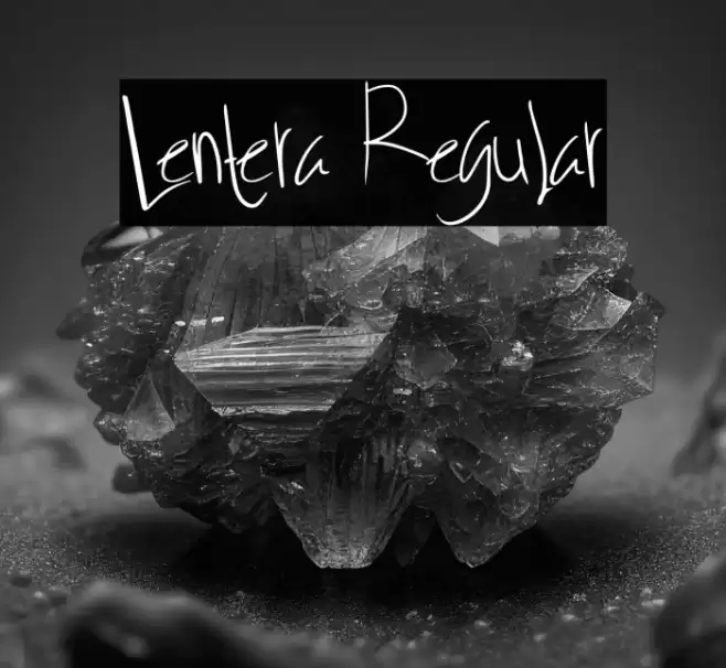 Lentera Regular Fonte examples