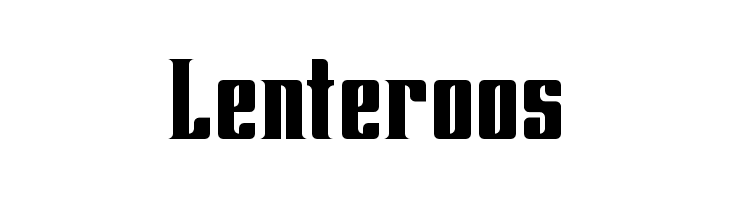 Lenteroos  免费字体下载