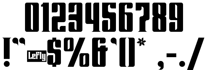 Lenteroos Font OTHER CHARS