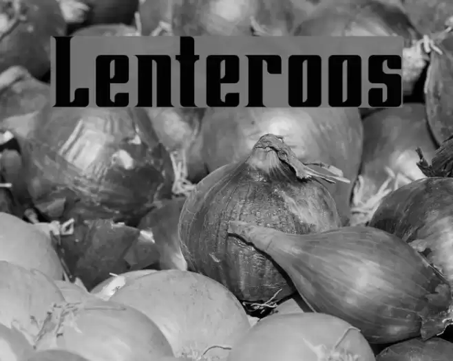 Lenteroos Font examples