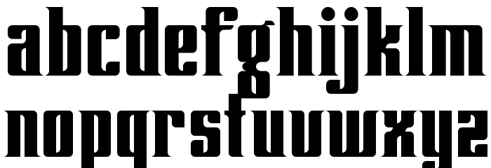 Lenteroos Font LOWERCASE