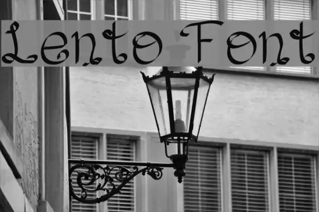 Lento Font examples