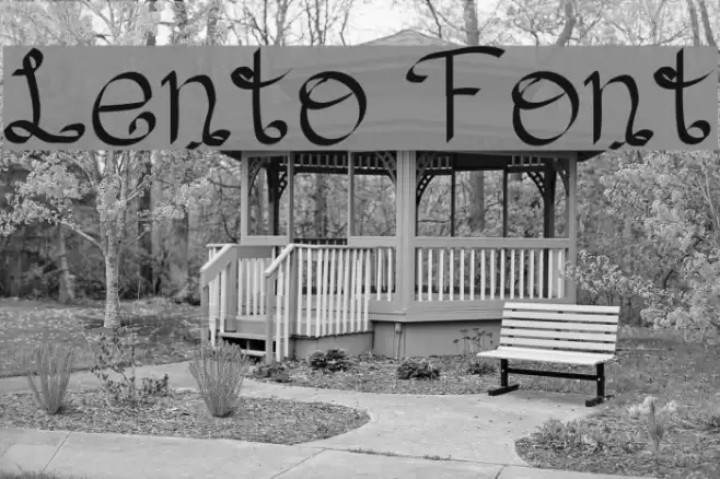 Lento Font examples