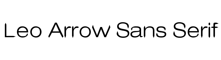 Leo Arrow Sans Serif  Descarca Fonturi Gratis