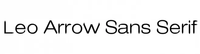 Leo Arrow Sans Serif  Fuentes Gratis Descargar