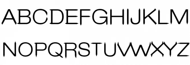 Leo Arrow Sans Serif Caratteri MAIUSCOLE