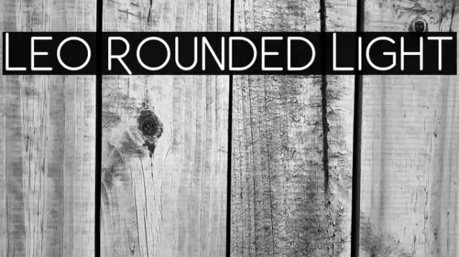 Leo Rounded Light Font examples