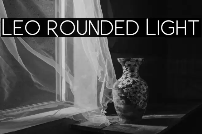 Leo Rounded Light Font examples