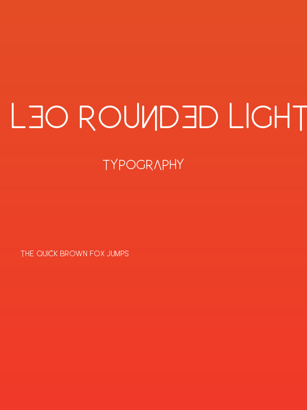 Leo Rounded Light Poster