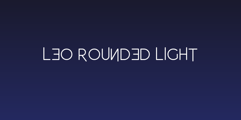 Leo Rounded Light Social Header