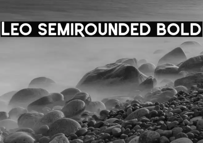 Leo SemiRounded Bold Font examples