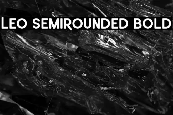 Leo SemiRounded Bold Font examples
