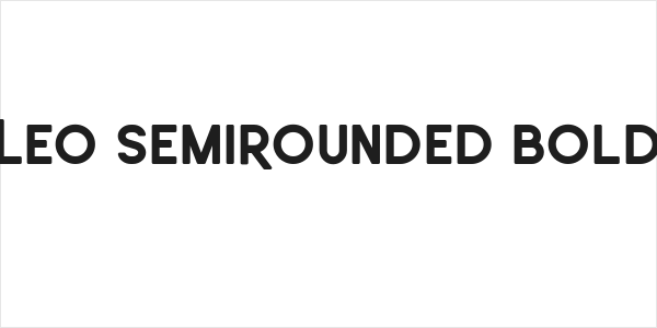 Leo SemiRounded Bold Logo