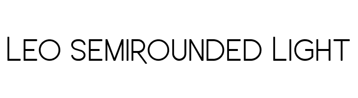 Leo SemiRounded Light  Fuentes Gratis Descargar