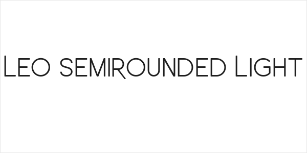 Leo SemiRounded Light Logo