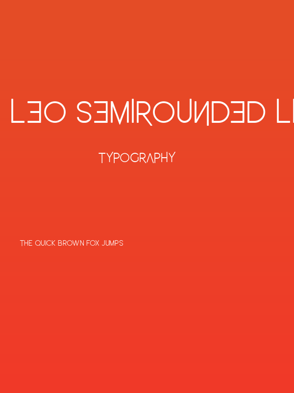 Leo SemiRounded Light Poster