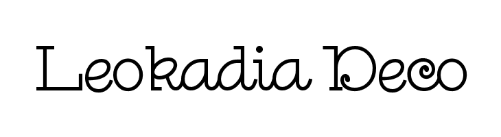 Leokadia Deco  Скачать бесплатные шрифты