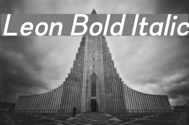 Leon Bold Italic Example 2