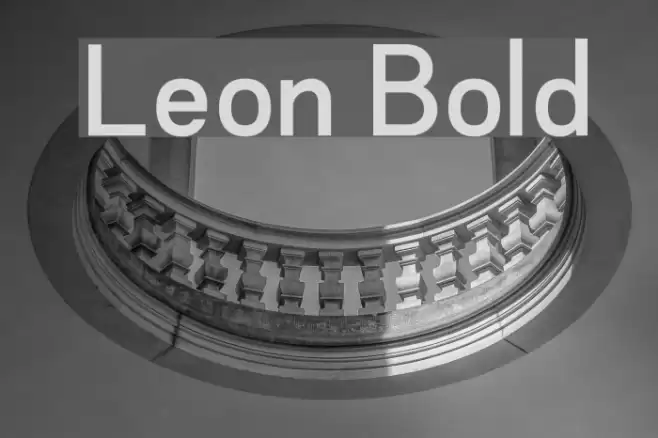 Leon Bold Font examples
