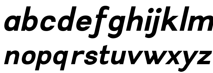 Leon ExtraBold Italic Font LOWERCASE