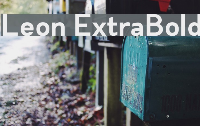 Leon ExtraBold Font examples