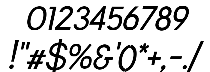 Leon-Italic Font OTHER CHARS