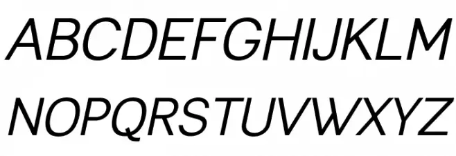 Leon-Italic Schriftart Groß